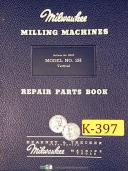 Kearney & Trecker-Milwaukee-Kearney & Trecker 2H, Vertical Milling Repair Parts Manual-2H-01